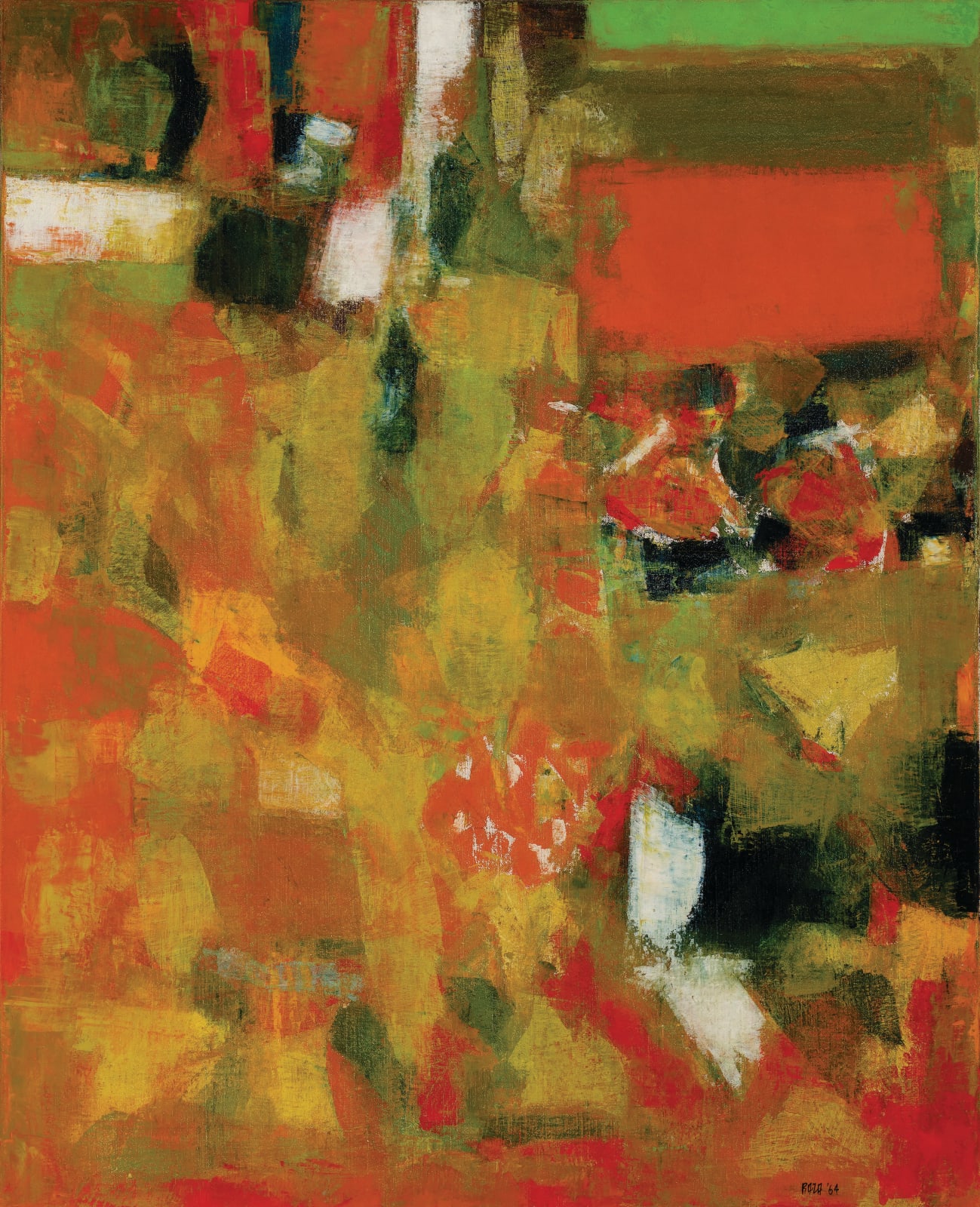 Sayed Haider Raza, The Fall, 1964