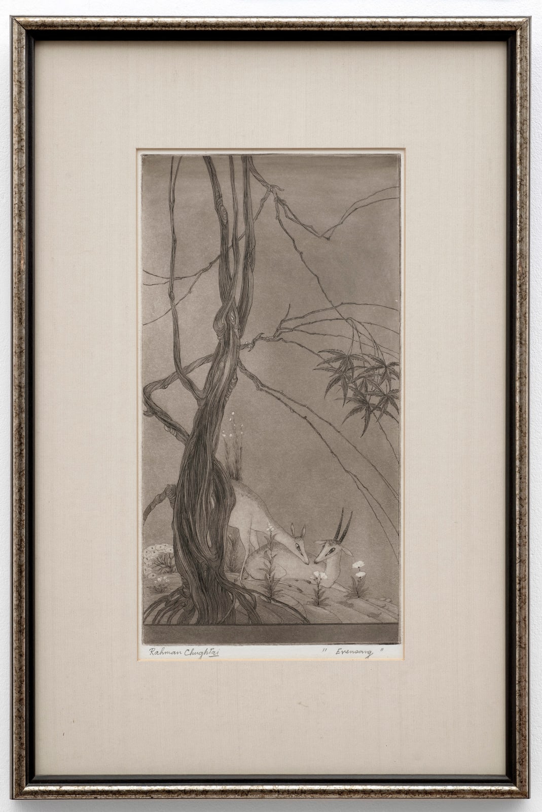 Abdur Rahman Chughtai, Evensong, 1950 Circa