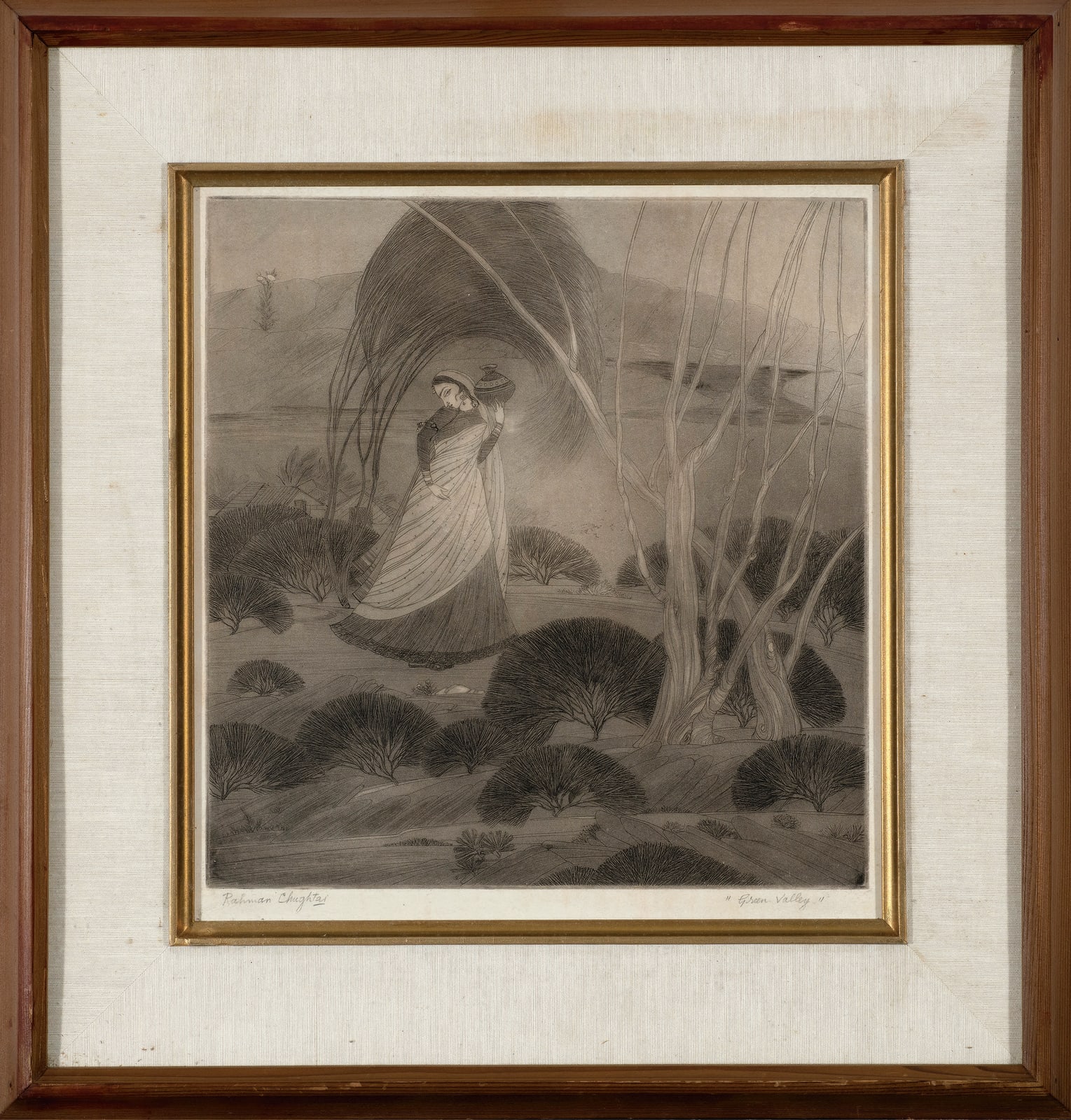 Abdur Rahman Chughtai, Green Valley, circa 1950s