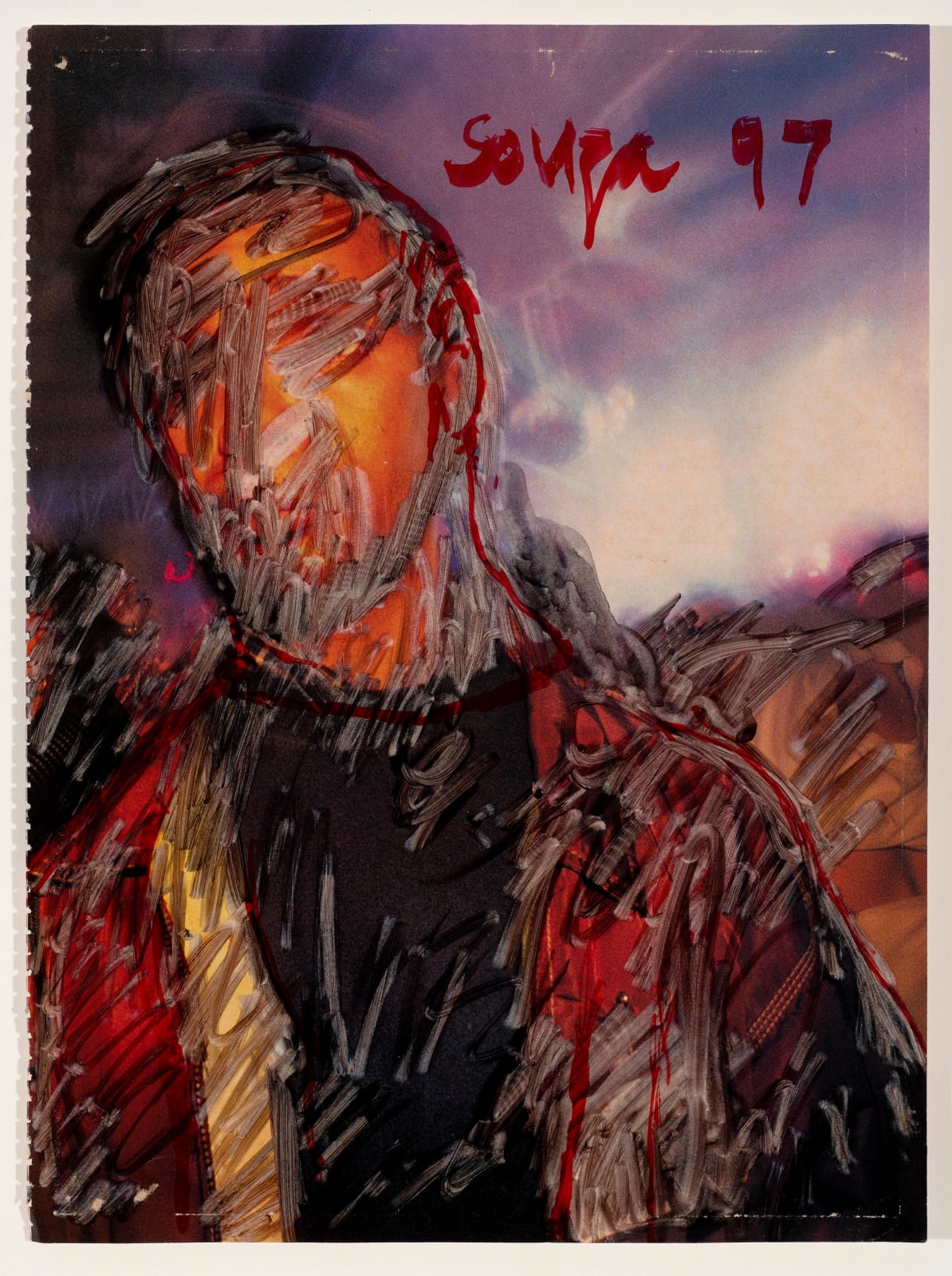 Francis Newton Souza, Untitled (Man in Red Jacket), 1997