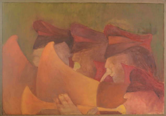 Krishen Khanna, Procession of four Bandsman, 2015