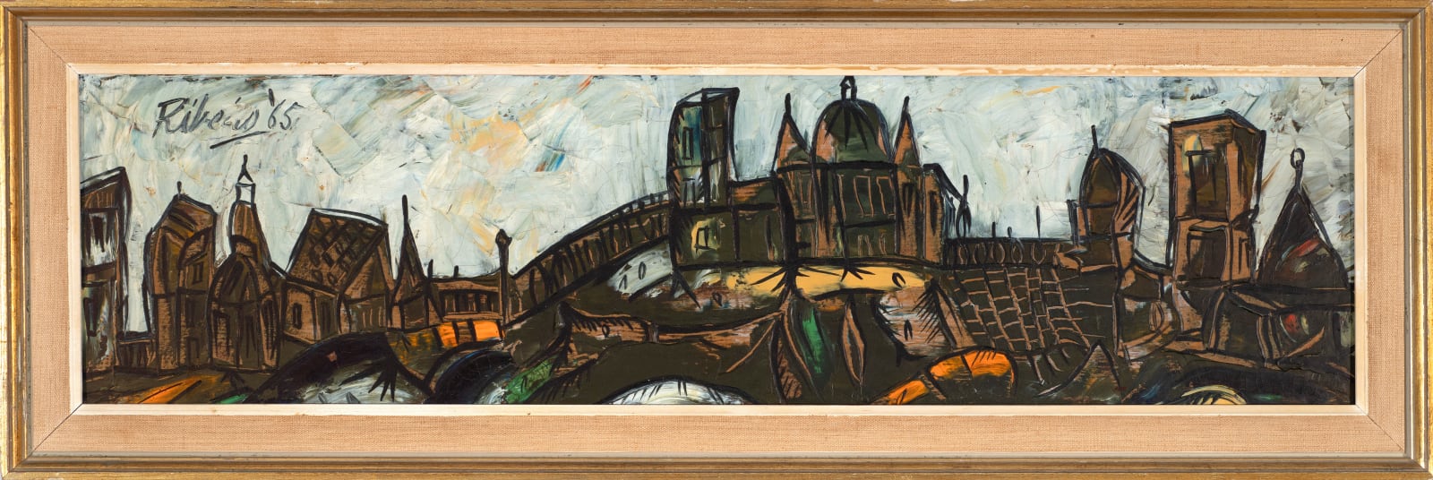 Lancelot Ribeiro, City with White Sky, 1965