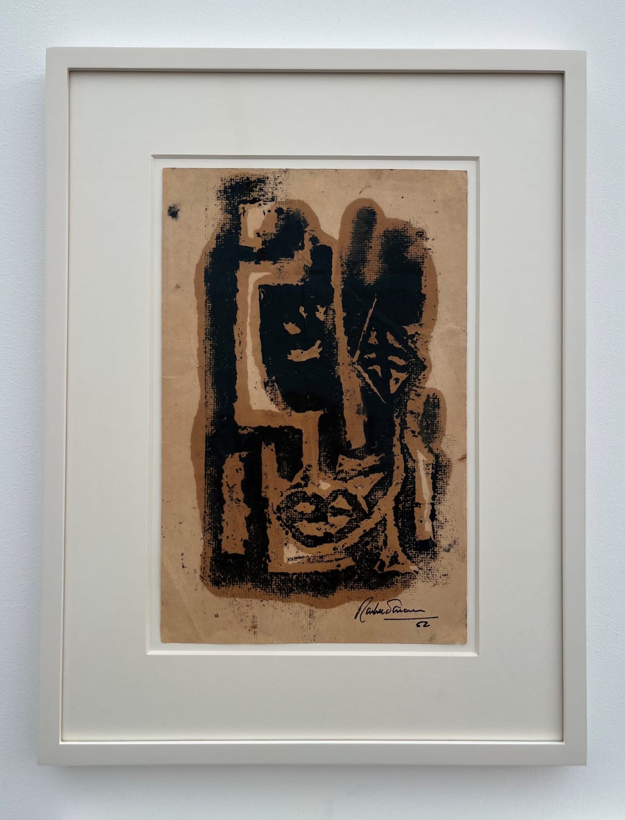 Rasheed Araeen, Untitled (Abstracted Head), 1962