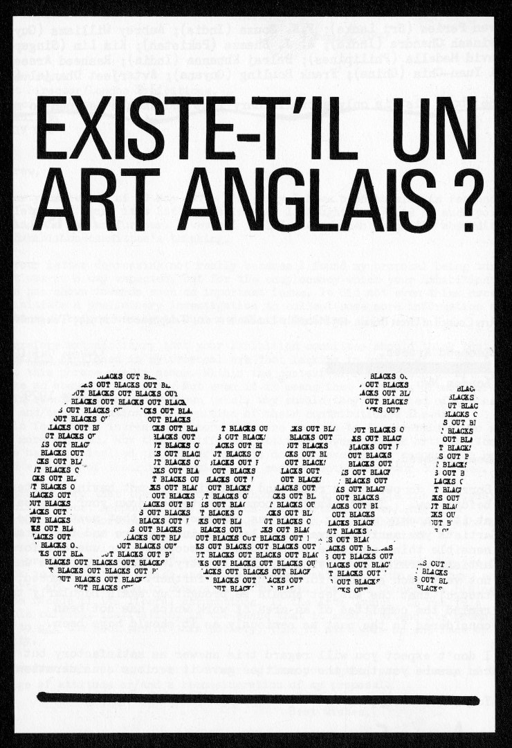Rasheed Araeen, Oui, 1979