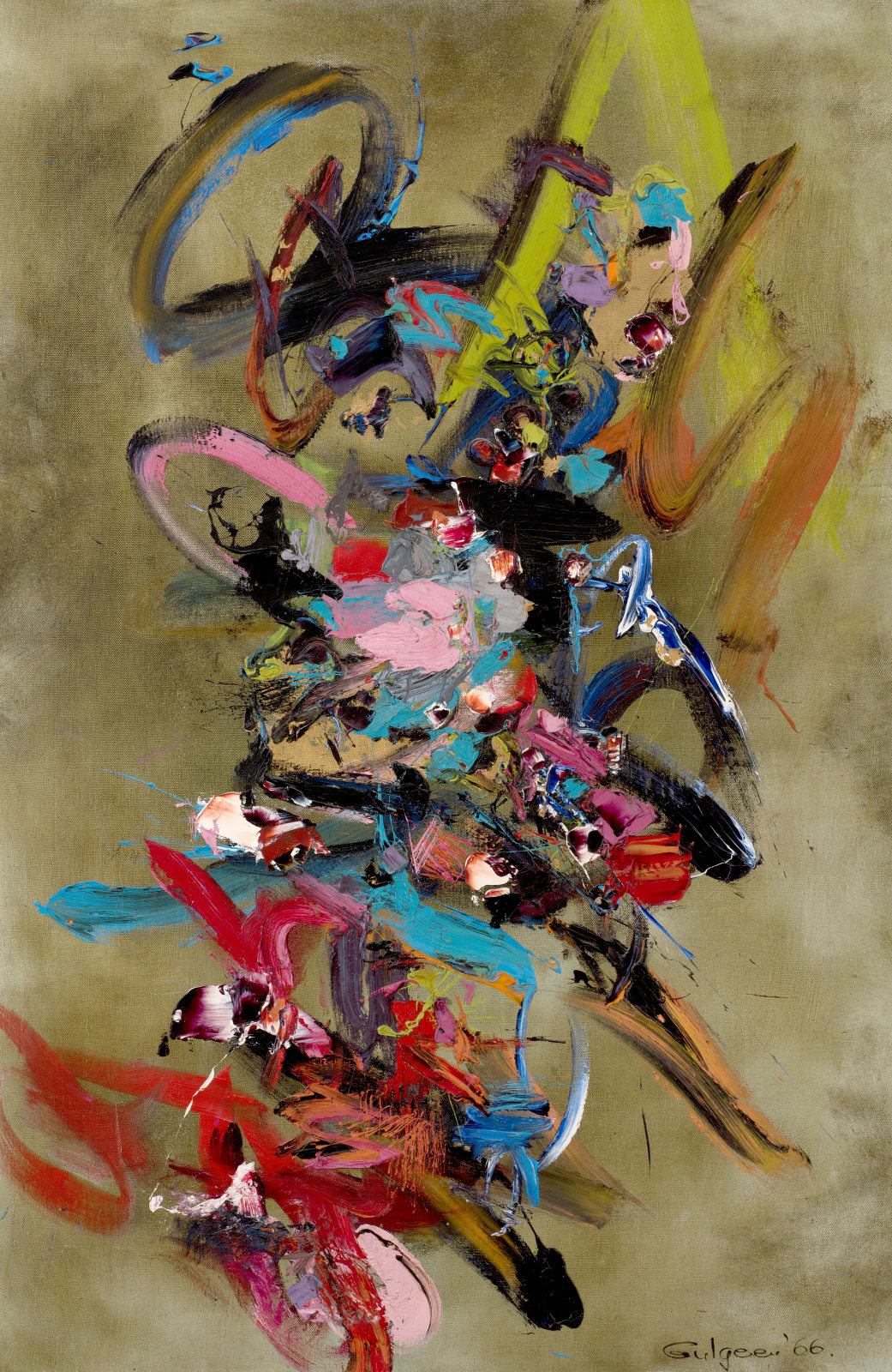 Ismail Gulgee, Untitled (Abstract Forms), 1966