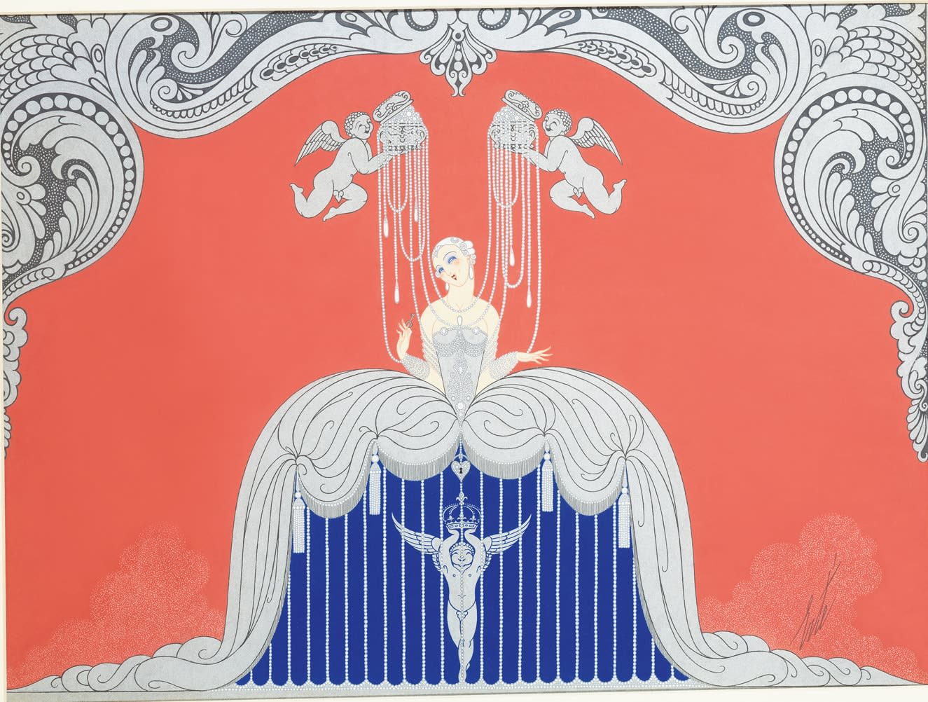 Romain de Tirtoff (Erté), Costume design for Le Triomphe de la Femme,, 1926