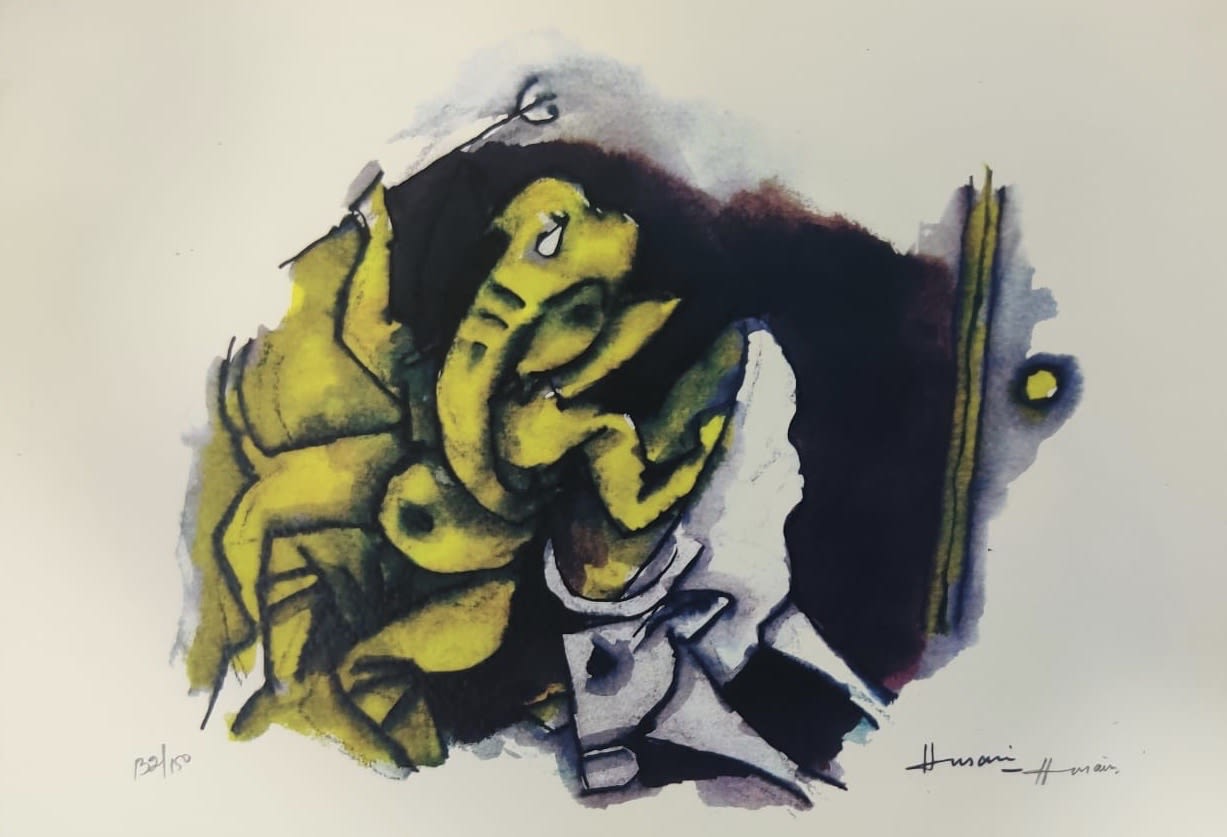 Maqbool Fida Husain, Untitled (Ashta Vinayak Series), 2007