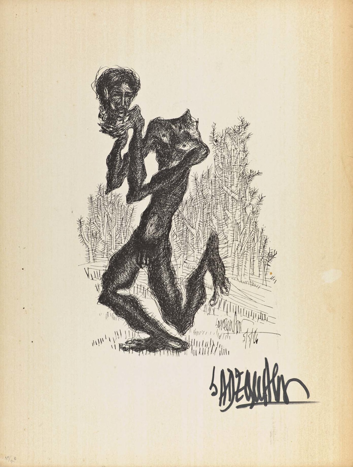Syed Sadequain, Sar-Ba-Kaff, c.1966
