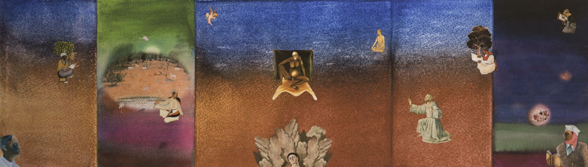 Gulammohammed Sheikh, Thinking of Bhupen – I/6, 2015