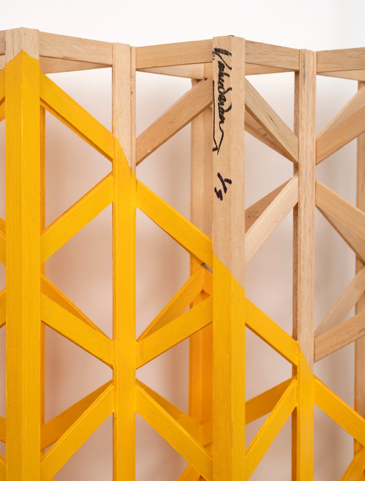 Rasheed Araeen, Yellow Diamond, 2022