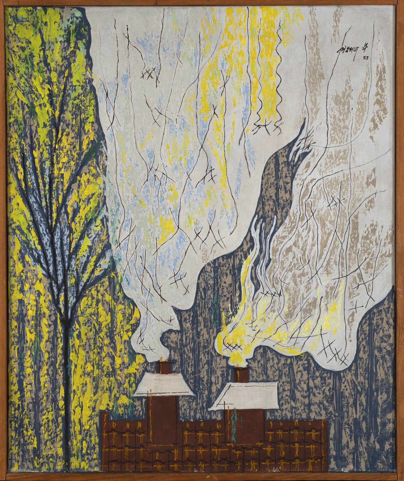 Laxman Pai, Les Cheminées, 1953