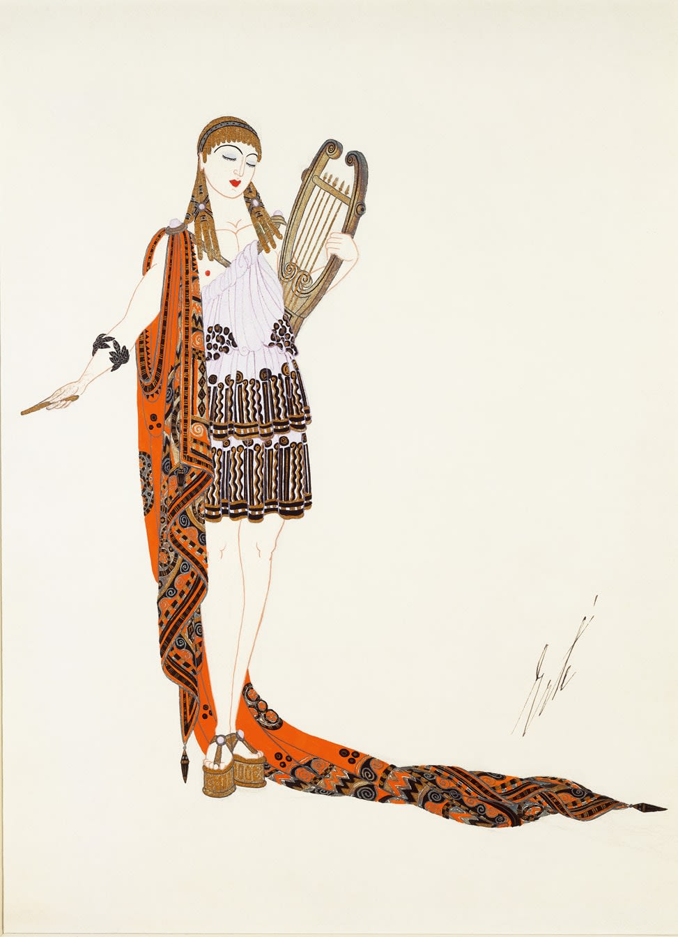 Romain de Tirtoff (Erté), Apollo costume for the American film Restless Sex,, 1919