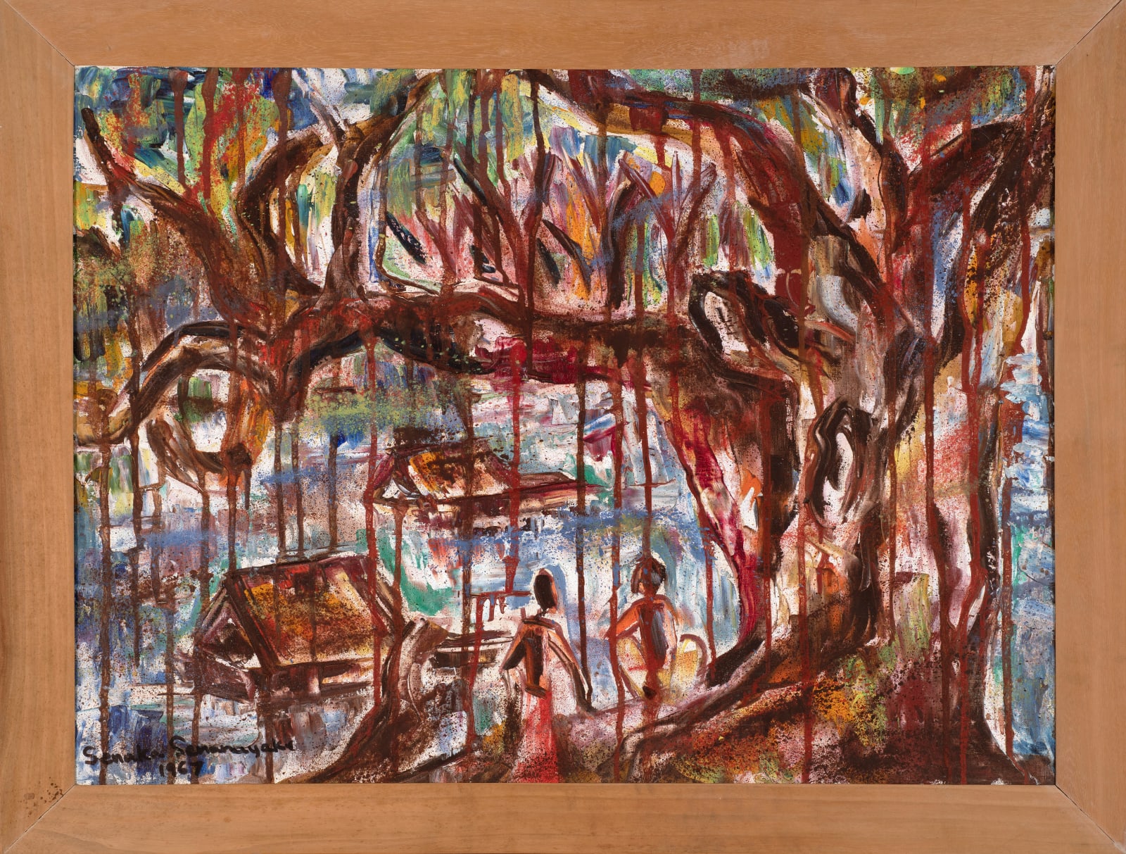 Senaka Senanayake, Untitled (Landscape with Banyan Tree), 1967