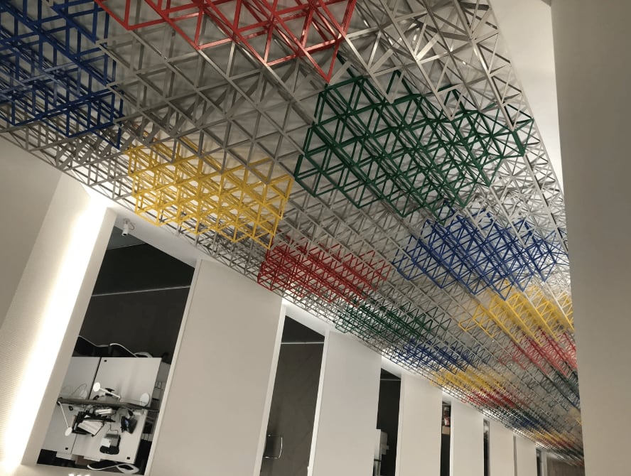 Rasheed Araeen, Rhapsody In Four Colours , 2018