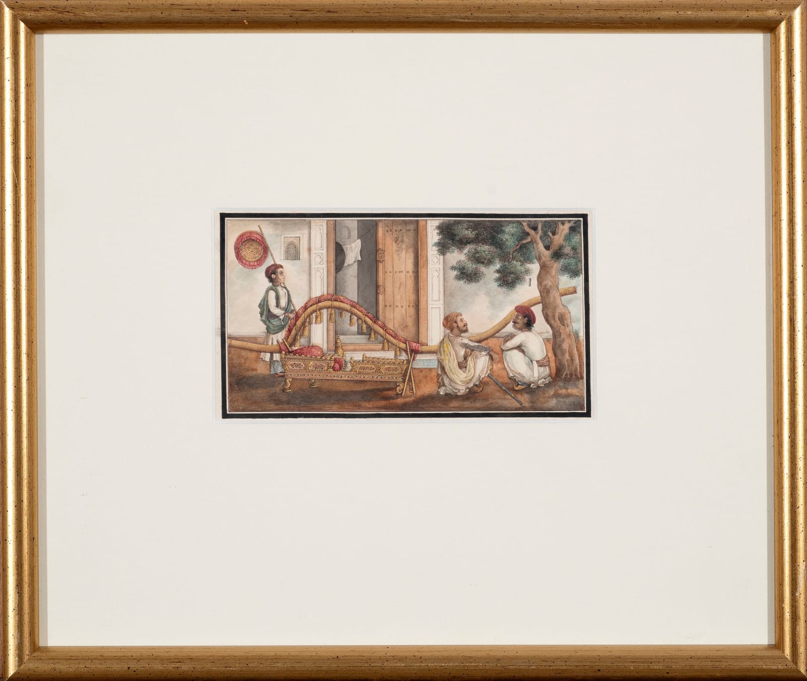 Scene with palanquin, Delhi, circa 1820