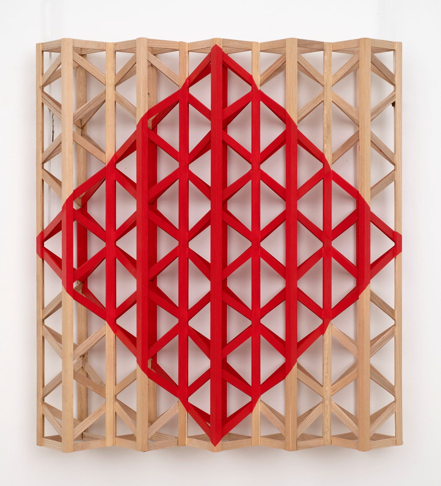 Rasheed Araeen, Red Diamond, 2022