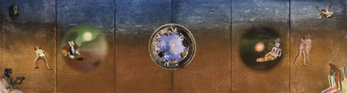 Gulammohammed Sheikh, Thinking of Bhupen – II, 2015