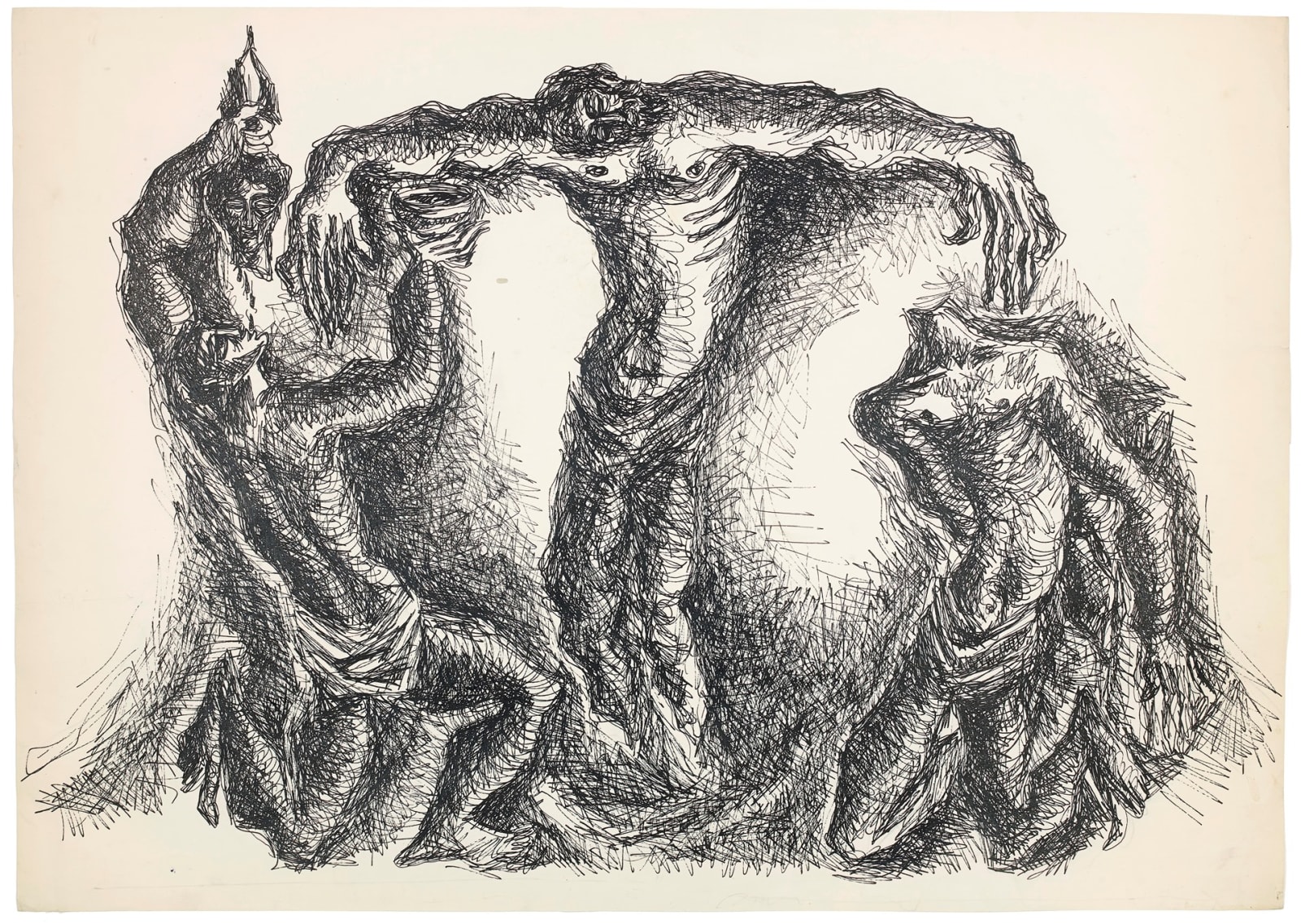 Syed Sadequain, After the Crucifixion II, 1966