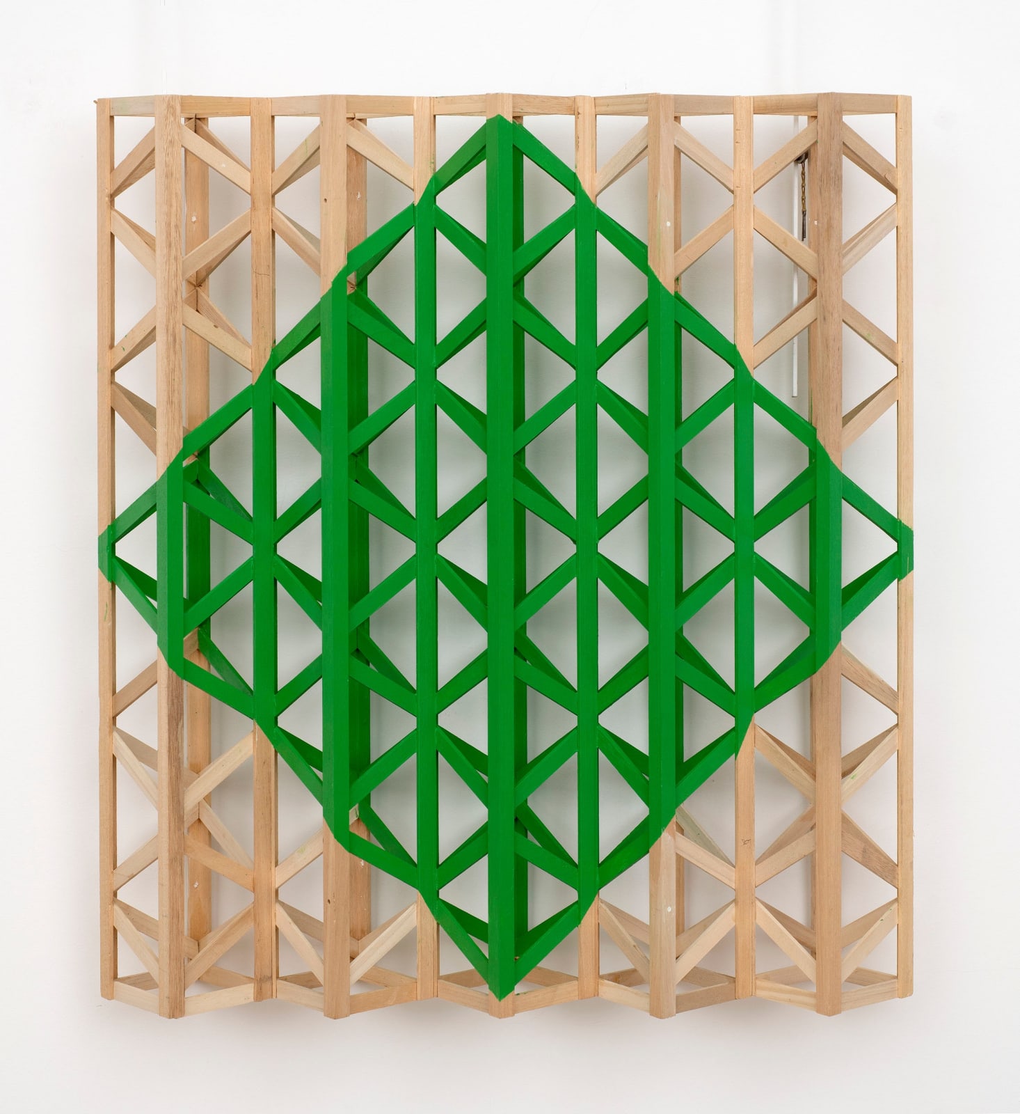 Rasheed Araeen, Green Diamond, 2022