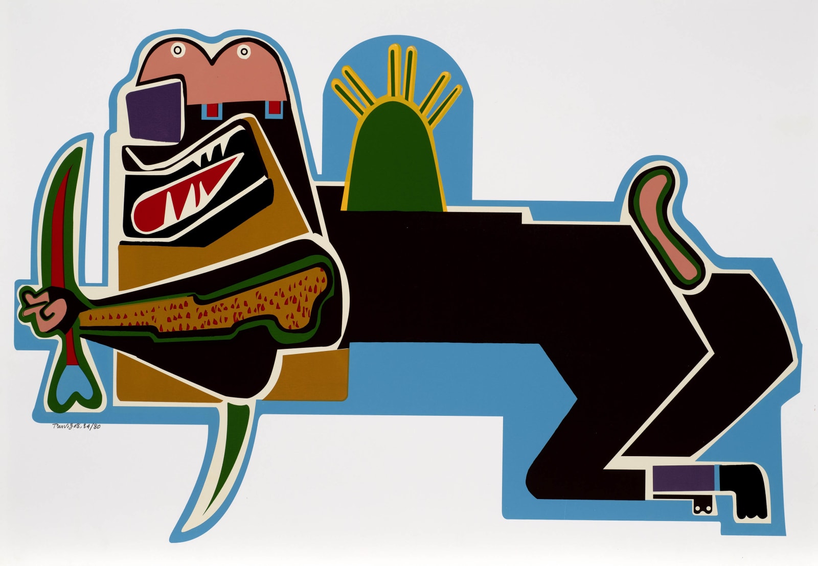 Parviz Tanavoli, Lion and Sword, 2008