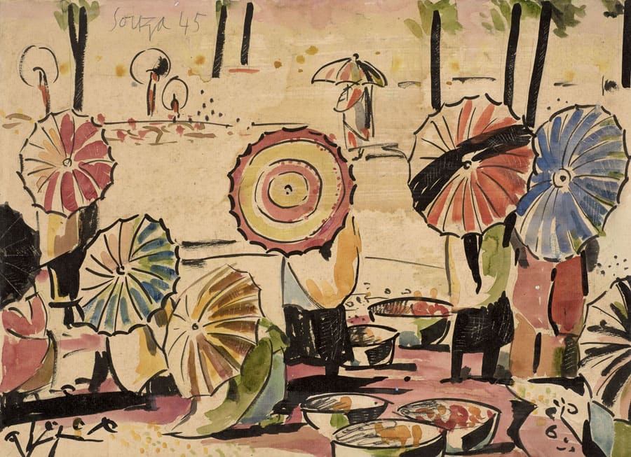 Francis Newton Souza, Untitled (Parasol), 1945