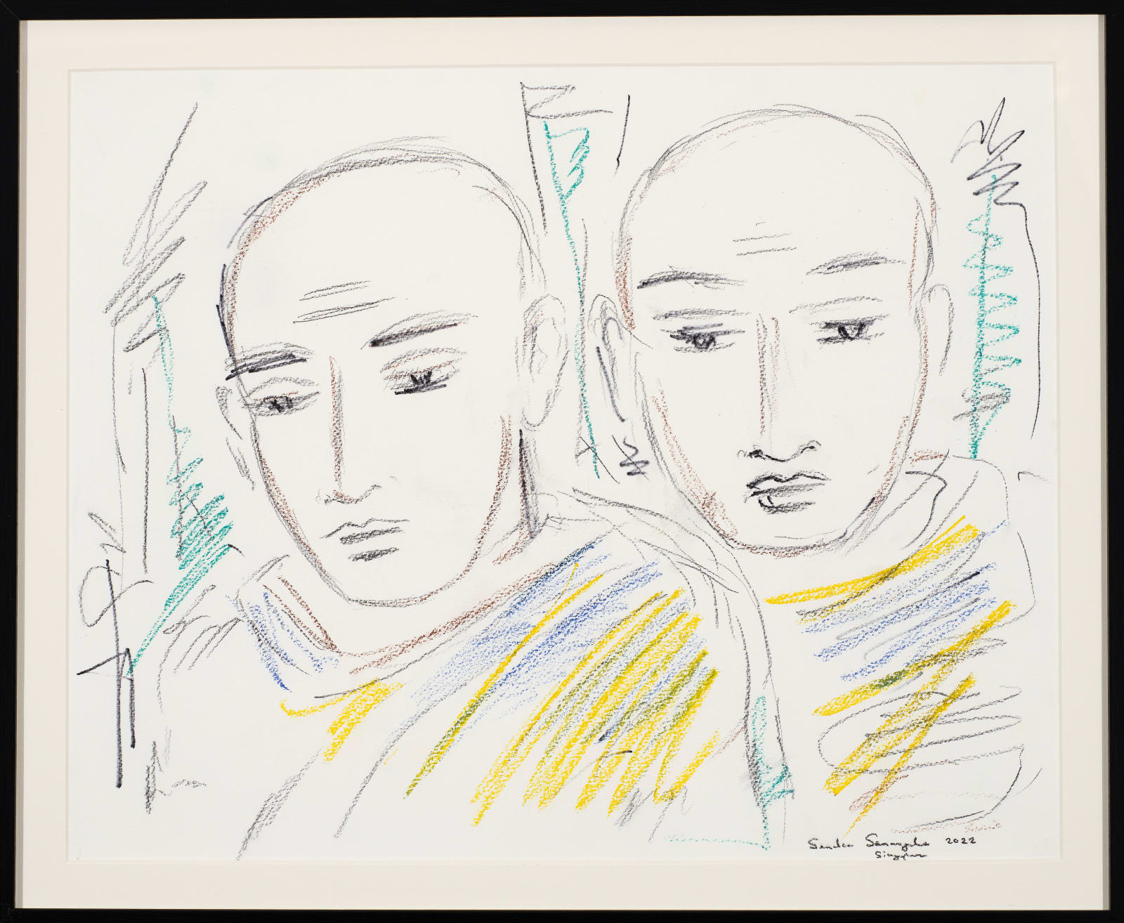 Senaka Senanayake, Untitled (Monks), 2022