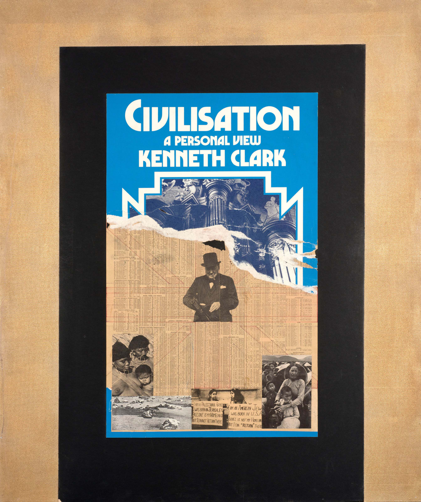 Rasheed Araeen, The Golden Series (4 Collages), 1974-1976