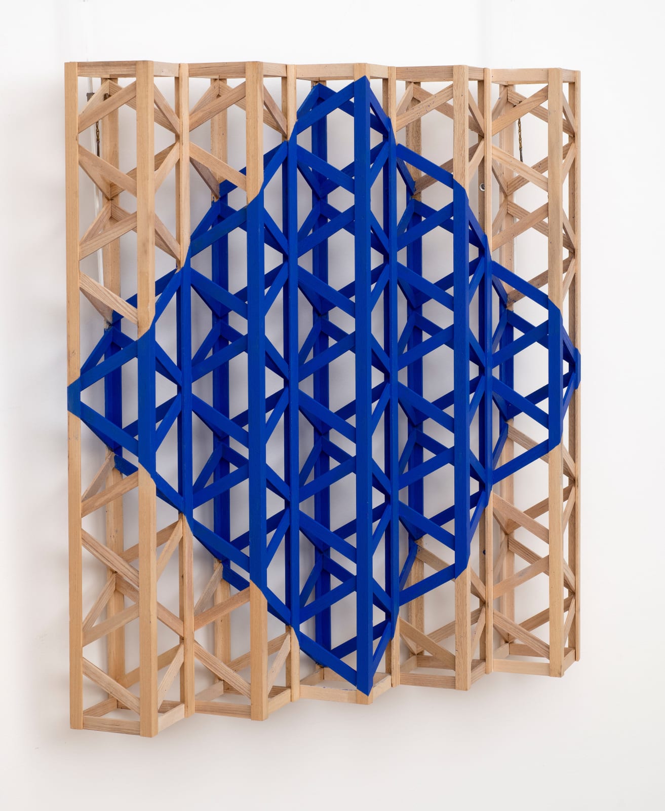 Rasheed Araeen, Blue Diamond, 2022
