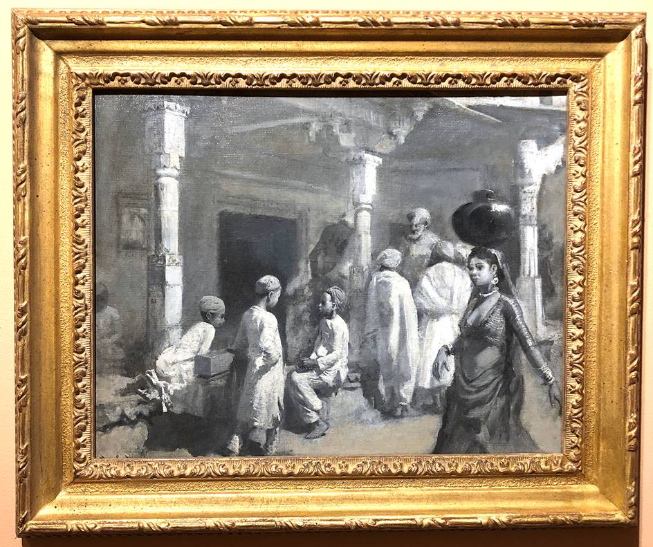 Edwin Lord Weeks, In the Bazaar, Oudeypore