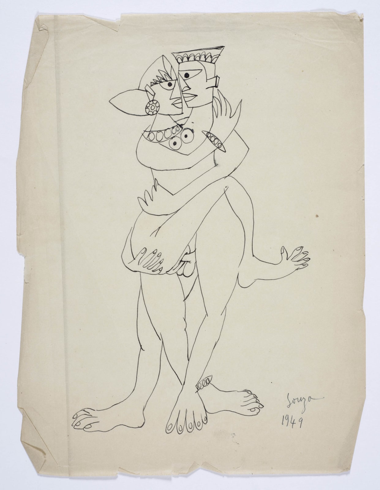 Francis Newton Souza, Untitled (Khajuraho Series), 1949