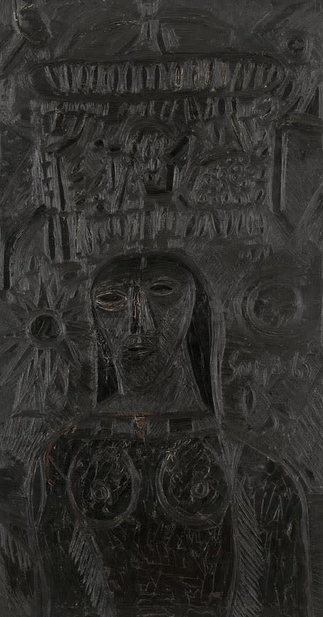 Francis Newton Souza, Mystic Ebony, 1965