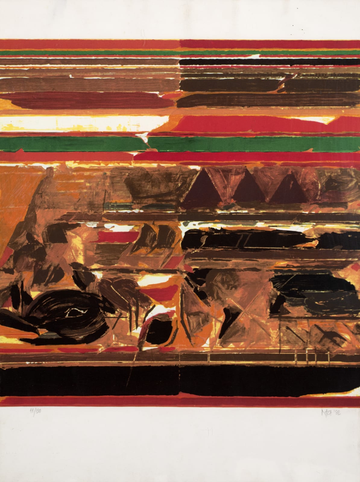 Sayed Haider Raza, Untitled (Rajasthan), 1982