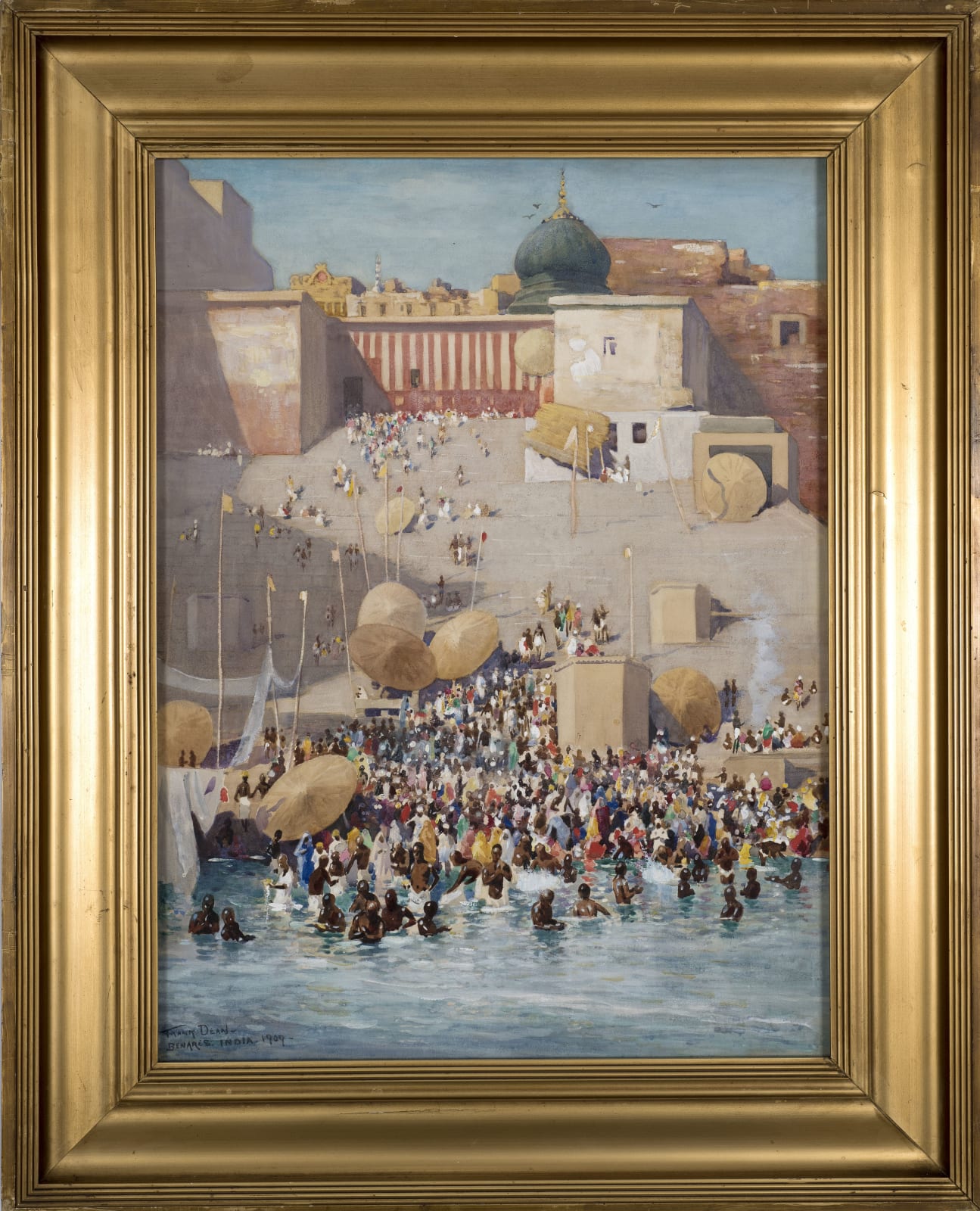 Frank Dean, The Bathing Ghats, Benares, 1909