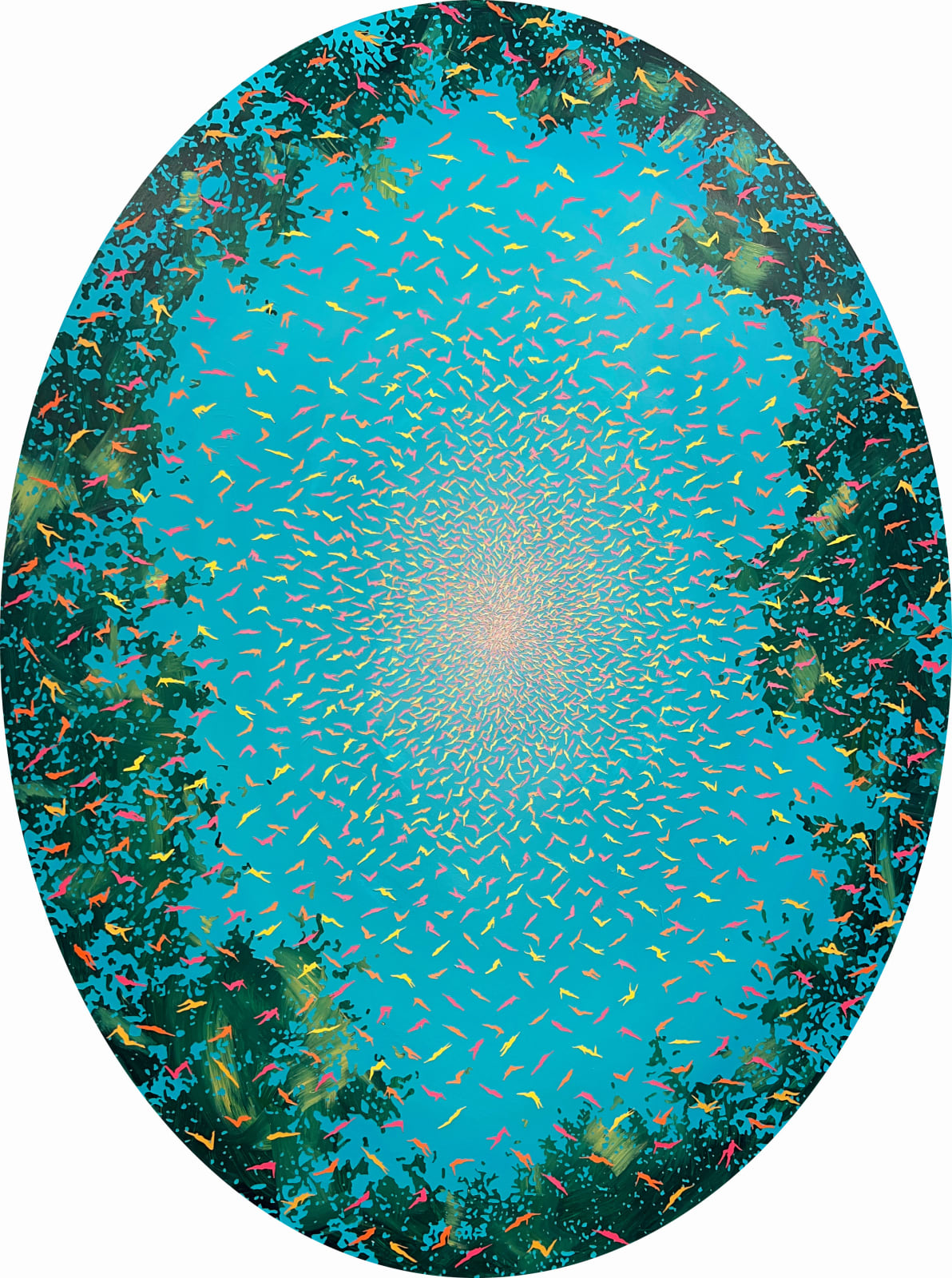 Harry Rüdham, Sprinkled Through the Foliage II, 2021