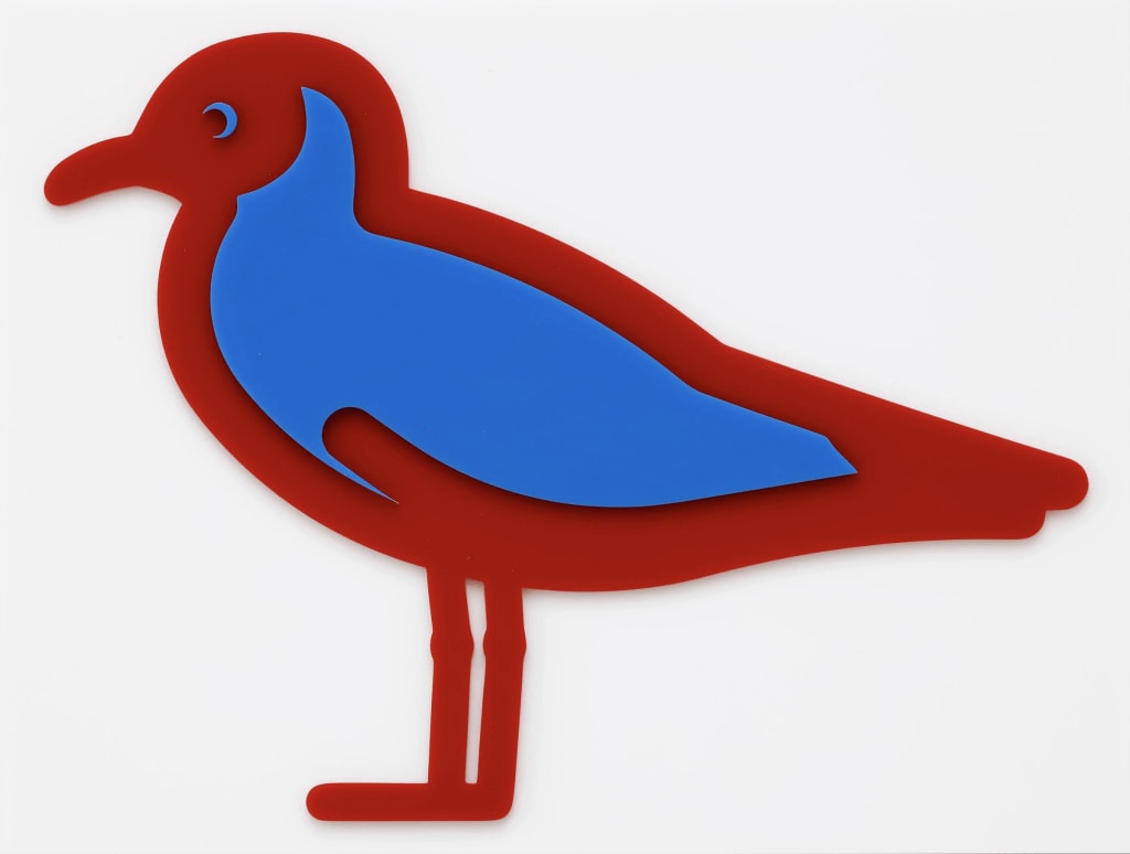 Julian Opie, Small Birds Black Headed Gull, 2020