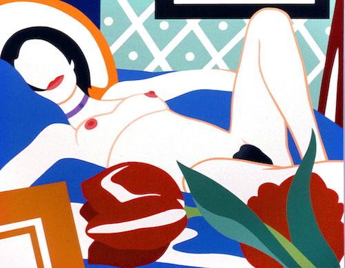 Tom Wesselmann, Monica With Tulips, 1989