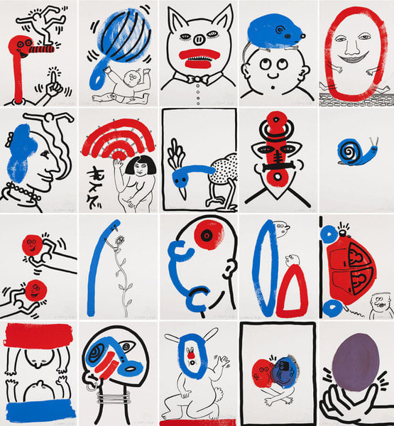Keith Haring, The Story of Red and Blue (Littmann PP. 128-133), 1989
