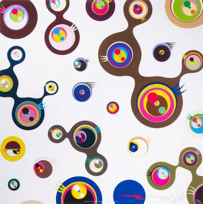 Takashi Murakami, Jellyfish Eyes (White)