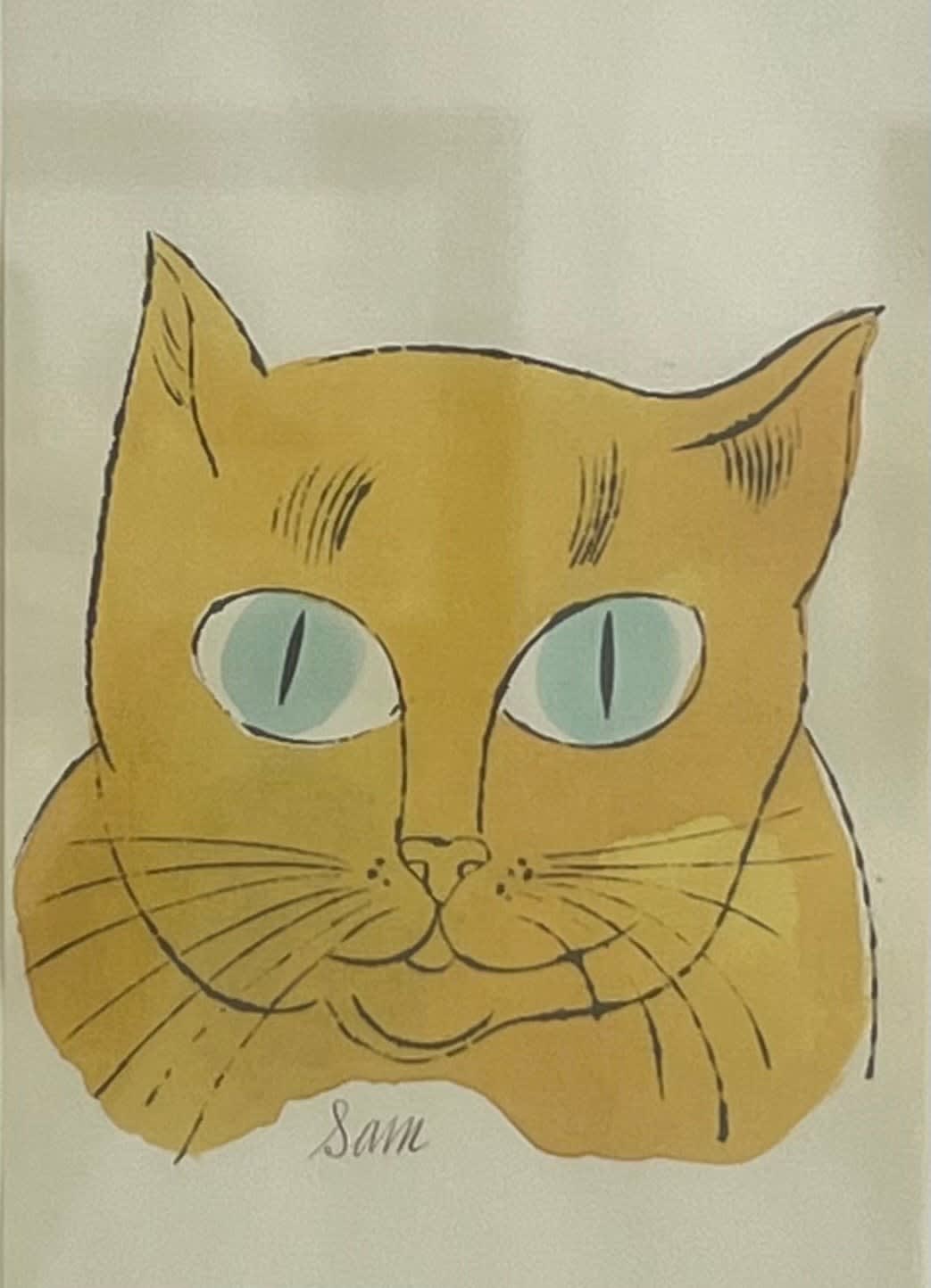 Andy Warhol, F.S. IV 58A, From 25 Cats Named Sam, ca . 1954