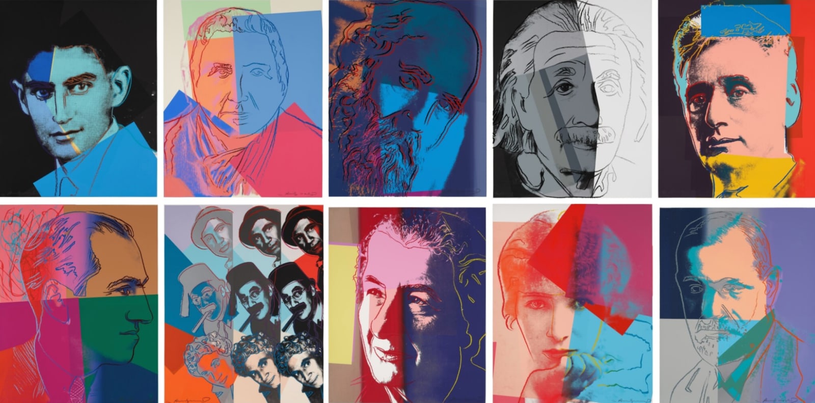 Andy Warhol, Ten Portraits of Jews of the Twentieth Century F.S. 