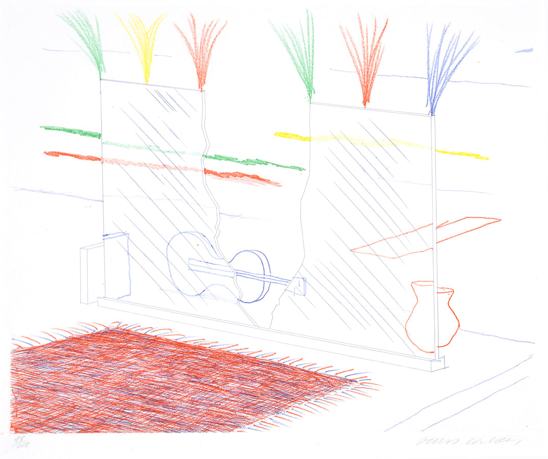 David Hockney, On It May Stay His Eye, 1976-77