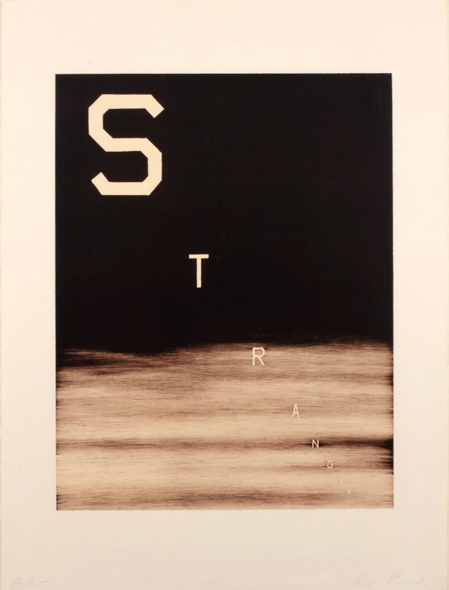 Ed Ruscha, Stranger, 1983