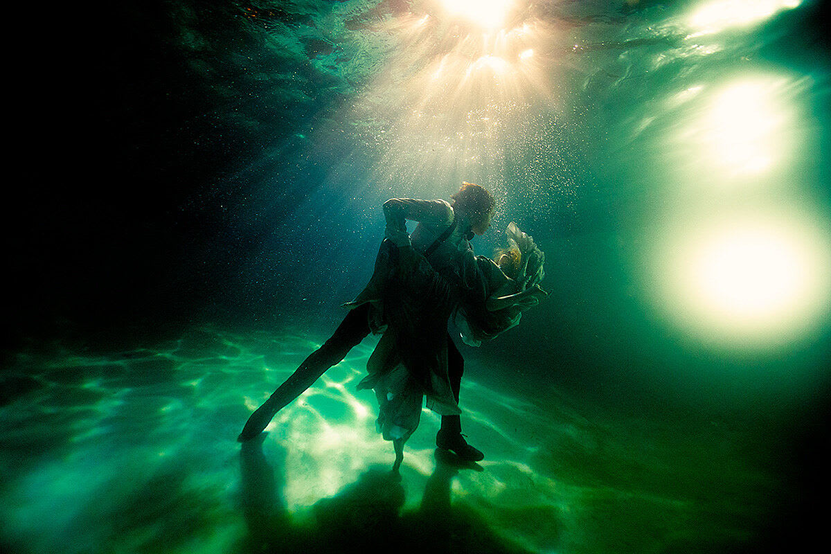 Tyler Shields, Underwater Dance, 2013