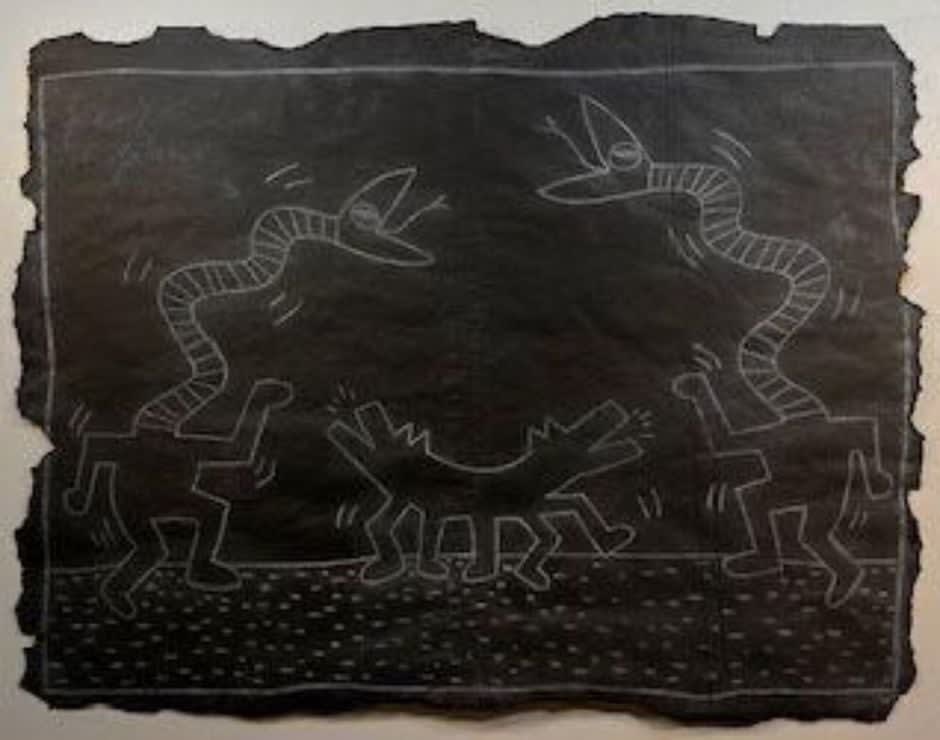 Keith Haring, Untitled Subway Drawing (Seeing Double)