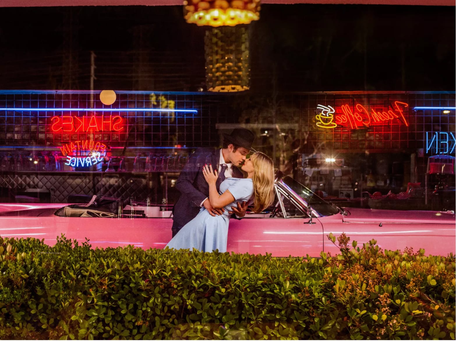 Tyler Shields, The Couple Outside The Diner, 2025