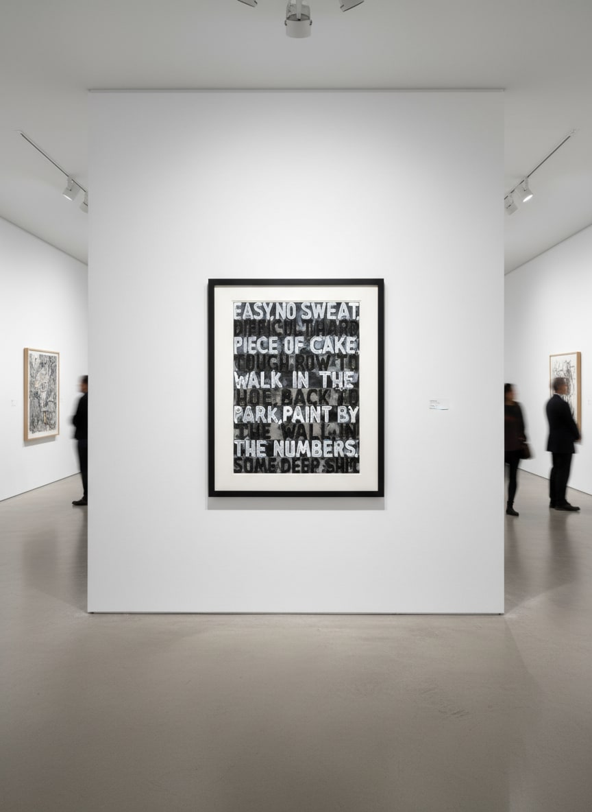 Mel Bochner, Easy / Difficult, 2022