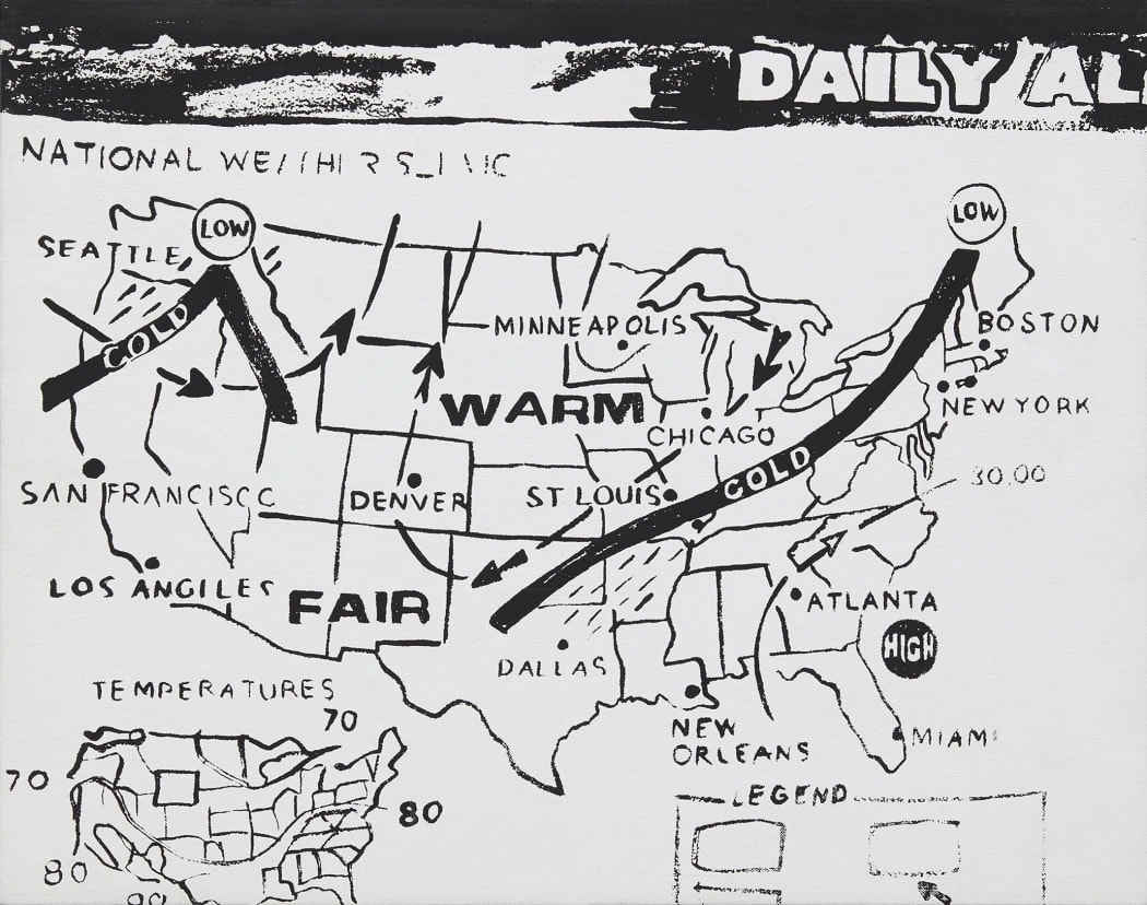 Andy Warhol, Weather Map Positive, 1985-86