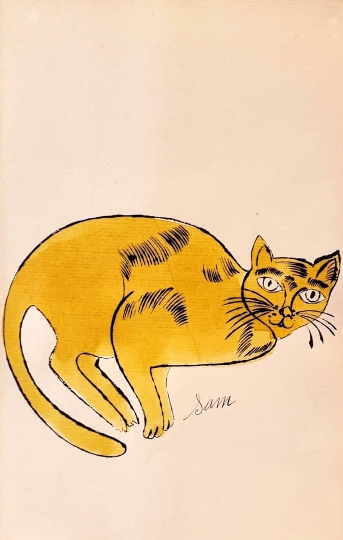 Andy Warhol, F.S. IV 67A, from 25 Cats Named Sam, ca . 1954