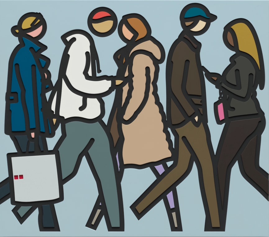 Julian Opie, Walking in New York 6, 2019