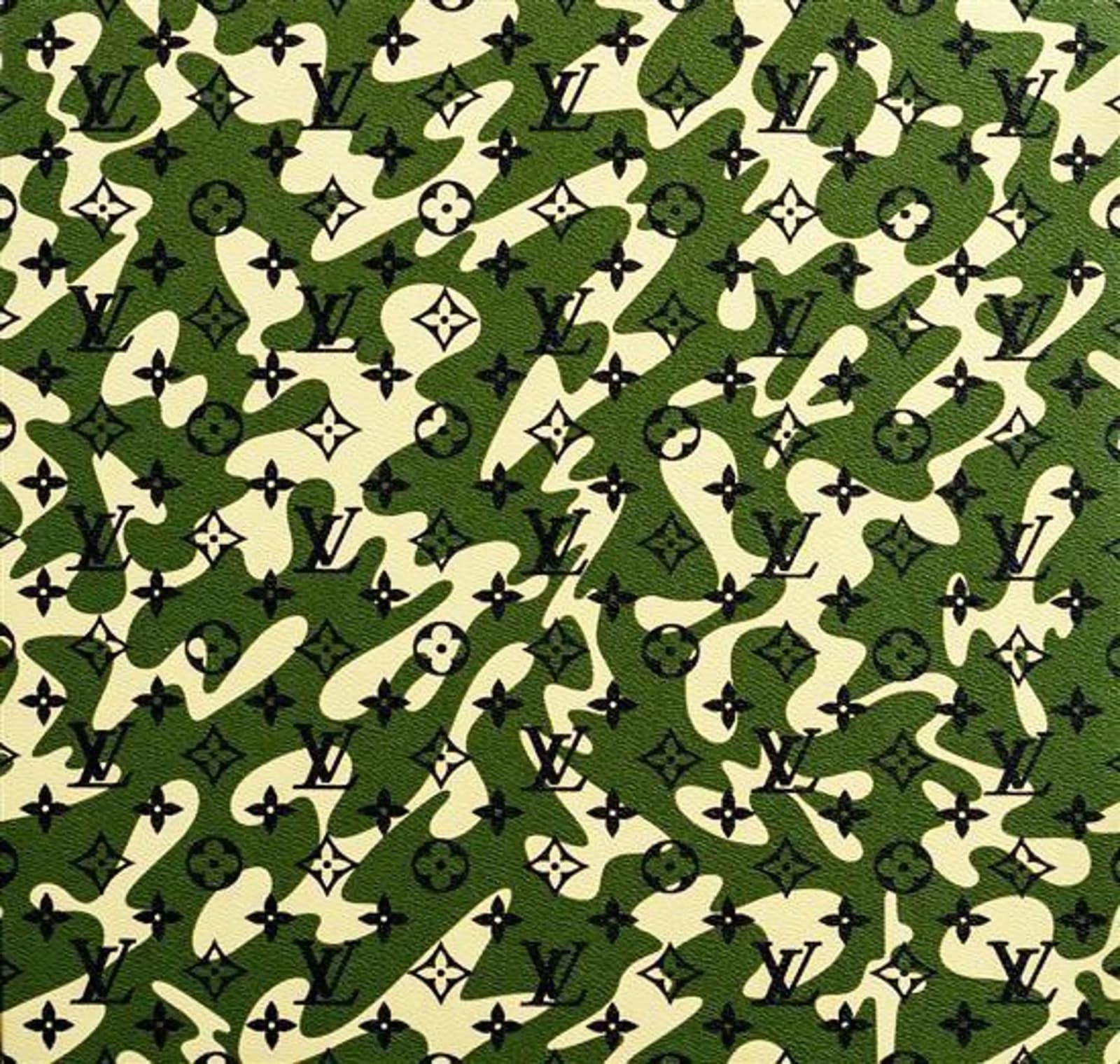 Takashi Murakami, Monogramouflage (green), 2008